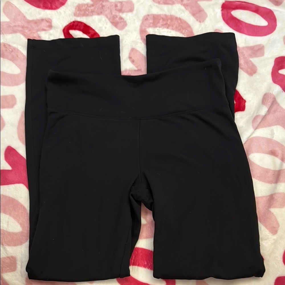 Black Wide legged High-Waisted Leggings